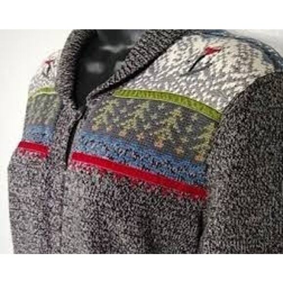 Woolrich Sweaters - Woolrich Vintage 90's Nordic Fair Isle Ski Cardigan Woman's L Sweater Womens